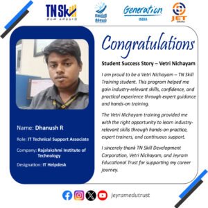 Placement Poster - Dhanush R