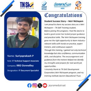 Placement Poster - Suriyaprakash P